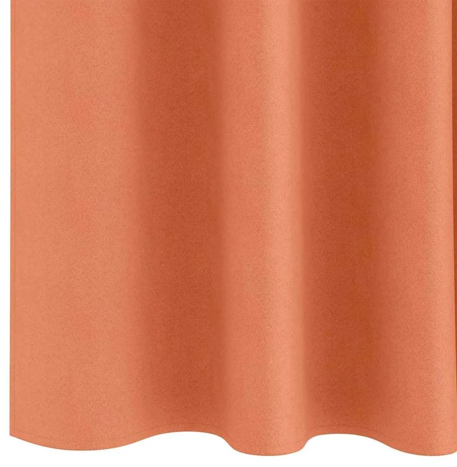 vidaXL Κουρτίνες με κουρτίνες 2 pcs Τερακότα 140x140cm Πολυεστέρας