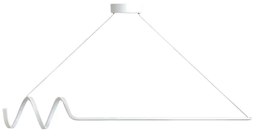 Φωτιστικό Οροφής - Ράγα Waterwave 166PRG1209 120x20x80cm Led 24-36W 4000K White Opviq