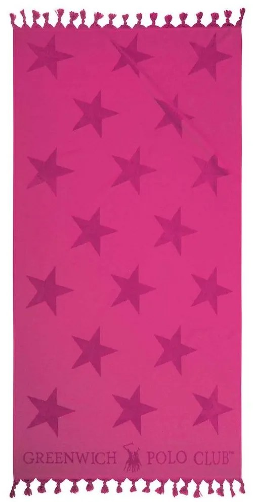 Πετσέτα Θαλάσσης 3832 Bordo-Fuchsia Greenwich Polo Club Θαλάσσης 90x170cm 100% Cotton
