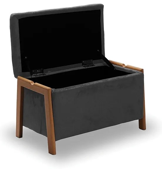 DALI ΣΚΑΜΠΟ VELVET GREY ΜΕ ΑΠΟΘ. ΧΩΡΟ 75X42X44εκ. 75X42X44εκ.