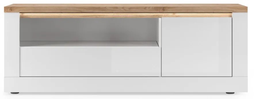 Έπιπλο Τηλεόρασης Ανθρακί Οξειδωμένο 121x43x57