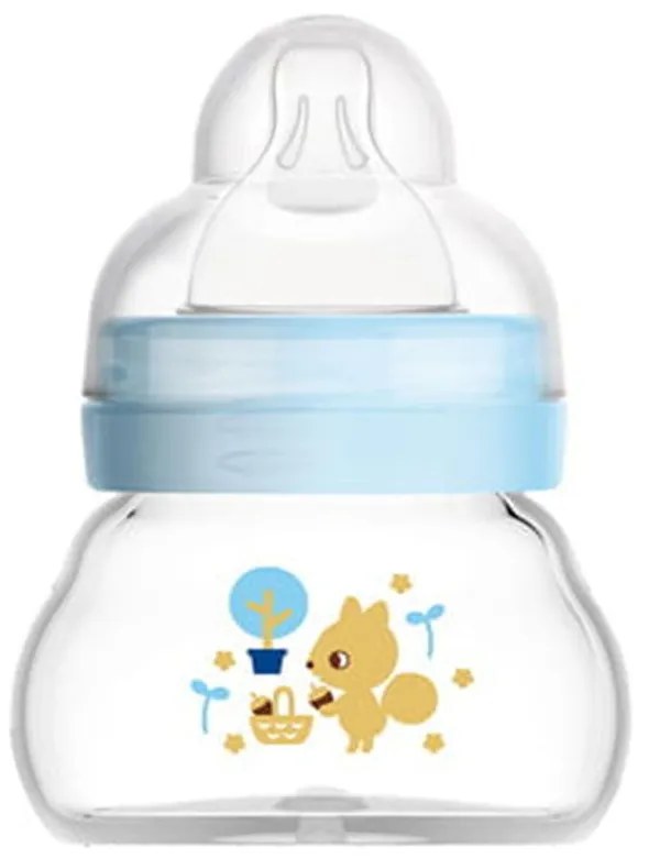 Μπιμπερό Γυάλινο Feel Good Organic Garden 380SB 90ml 0 Μηνών Arctic Blue Mam 90ml Glass,Silicon