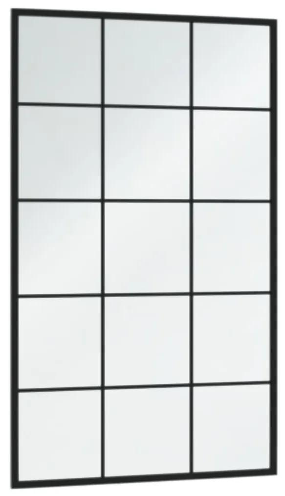 vidaXL Καθρέφτες Τοίχου 6 τεμ. Μαύροι 100 x 60 εκ. Μεταλλικοί