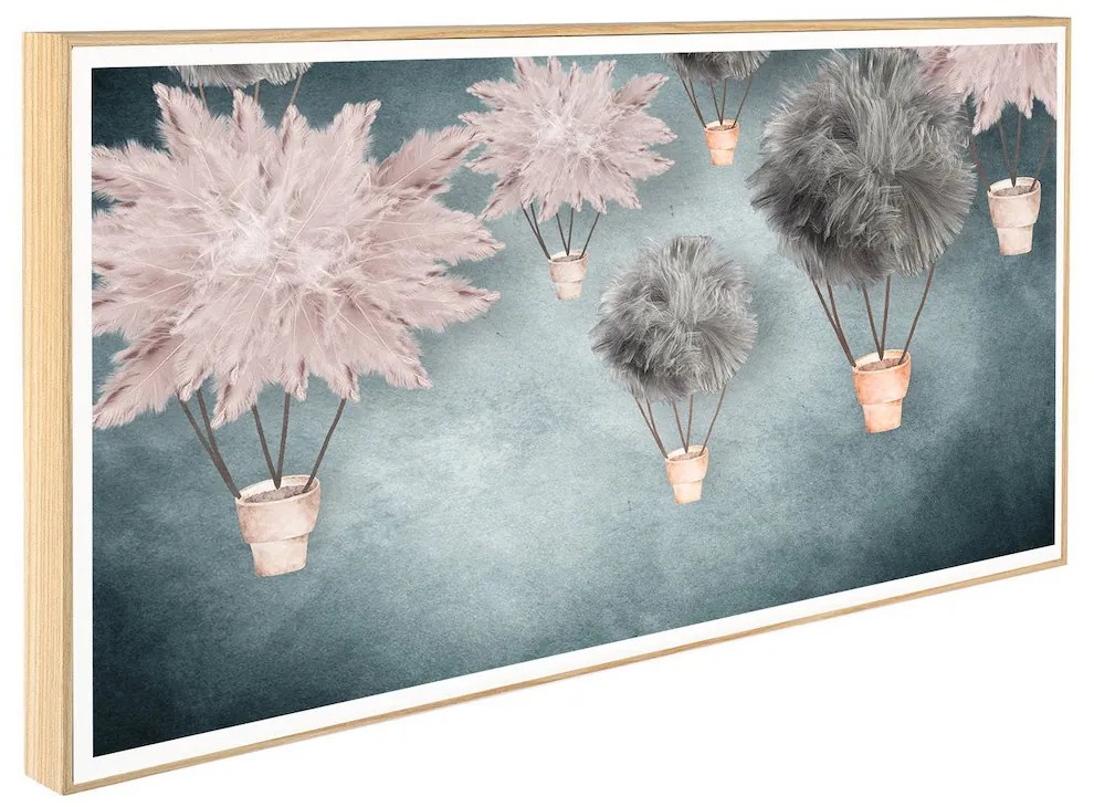 Παιδικό Κάδρο Γούνινα Αερόστατα KDP6 30x60cm