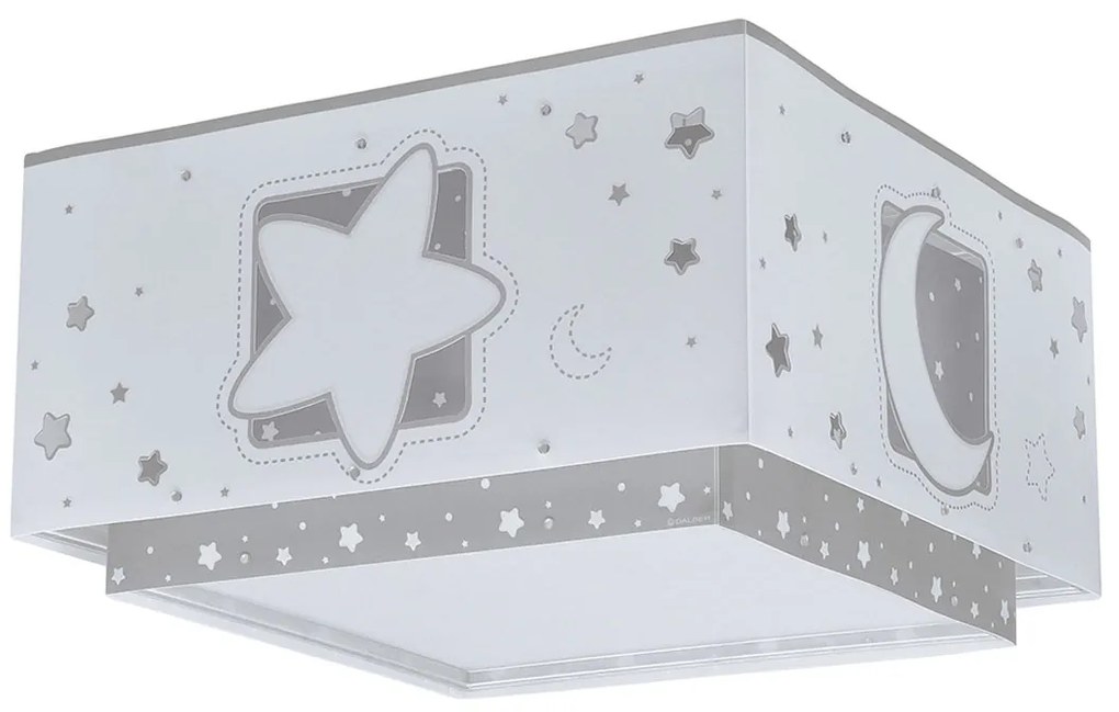 Παιδικό Φωτιστικό Πλαφονιέρα Ango Moonlight Grey 63236 Ε