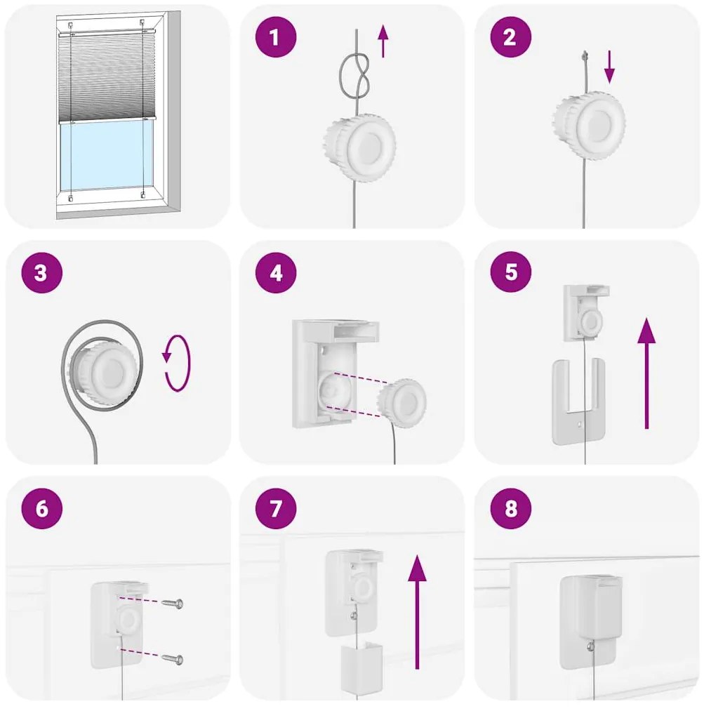 vidaXL Πλισέ περσίδα Μαύρο 55x100 cm Πλάτος υφάσματος 54,4 cm