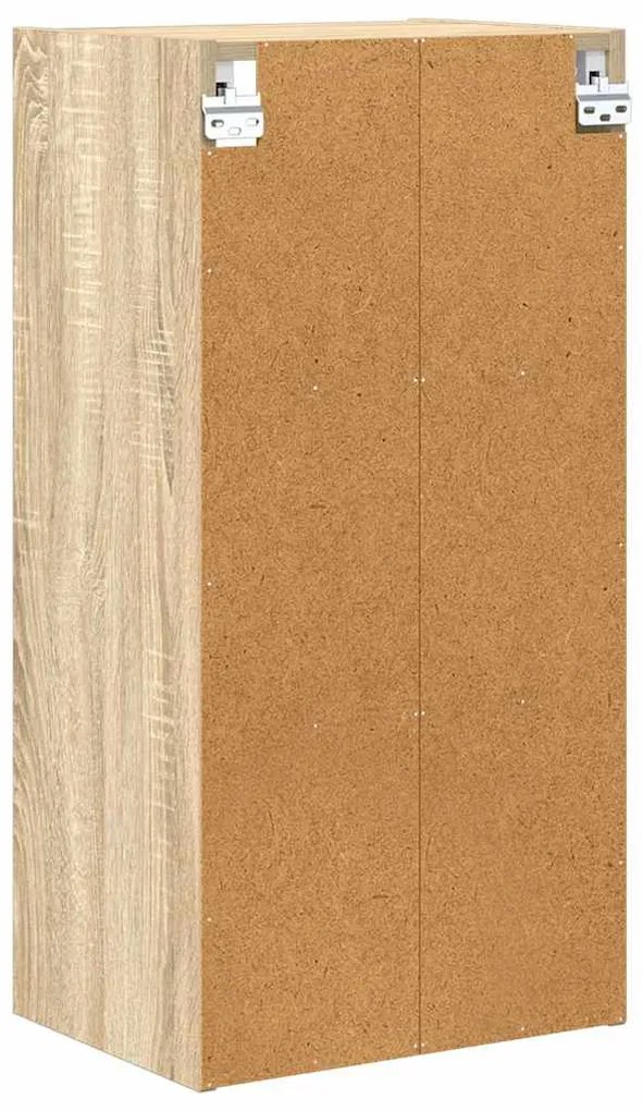 vidaXL Κρεμαστό ντουλάπι με αποθήκευση Δρύς Sonoma 40 x 29,5 x 80 εκ.