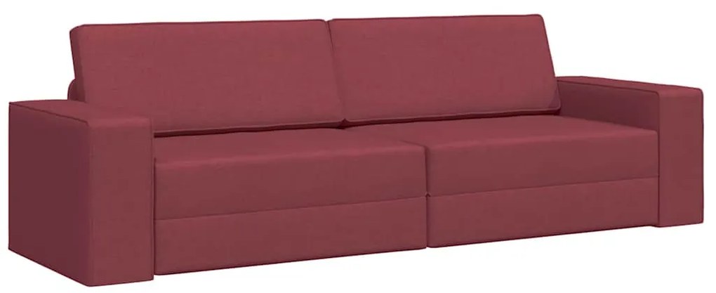 vidaXL Καναπέ-Κρεβάτι Μπορντό 245 x 78 x 77 εκ. ύφασμα