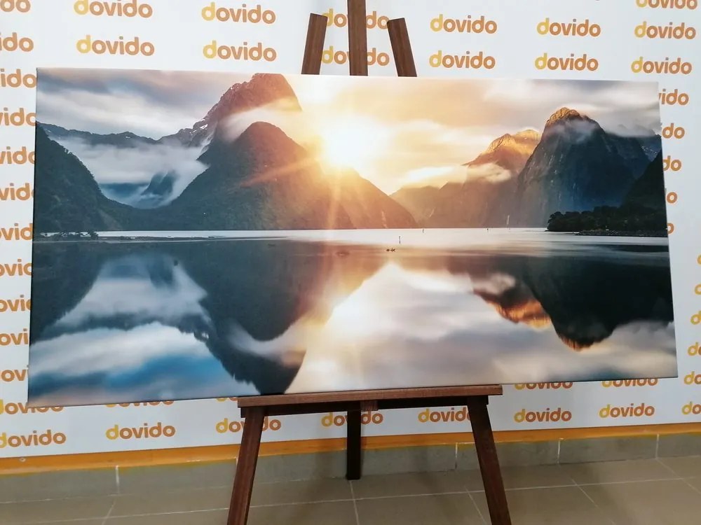 Εικόνα Milford Sound κατά την ανατολή του ηλίου - 120x60