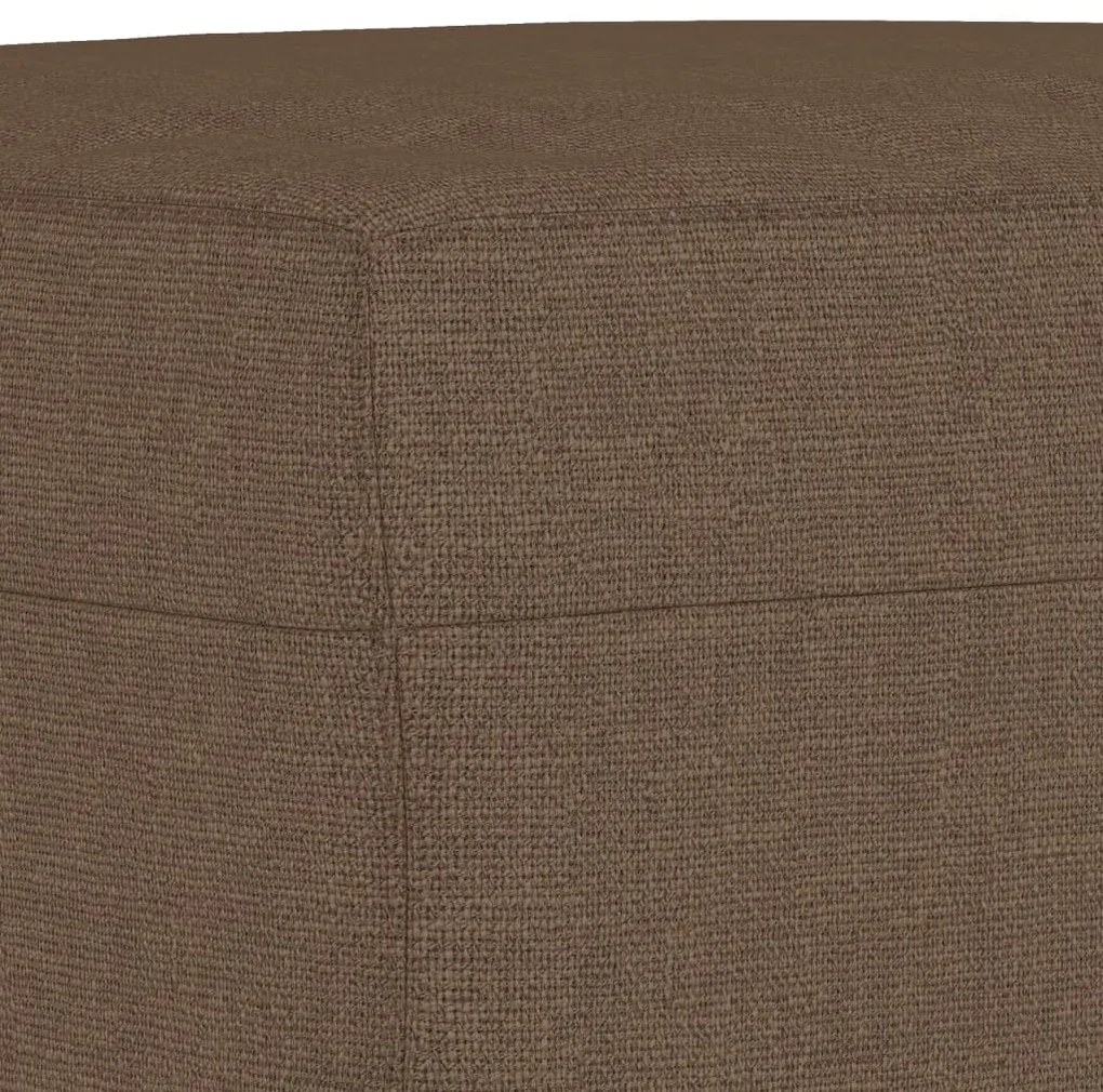 vidaXL Σετ Σαλονιού 3 Τεμαχίων Καφέ από Ύφασμα Μικροϊνών