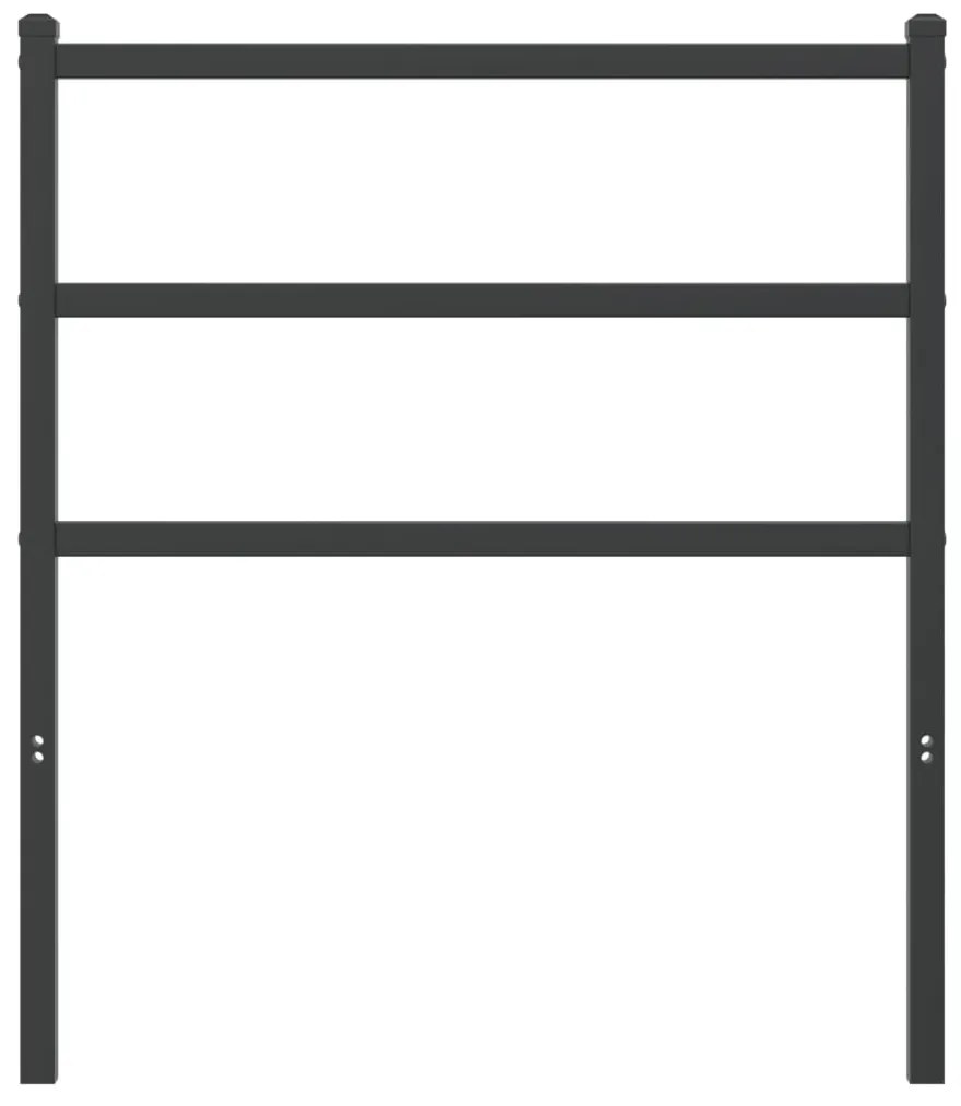 vidaXL Κεφαλάρι Μαύρο 75 εκ. Μεταλλικό