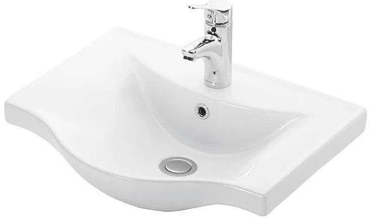 Σετ Επίπλου Mπάνιου SIENA 45 Λευκό 46.5x37.5x135 εκ.