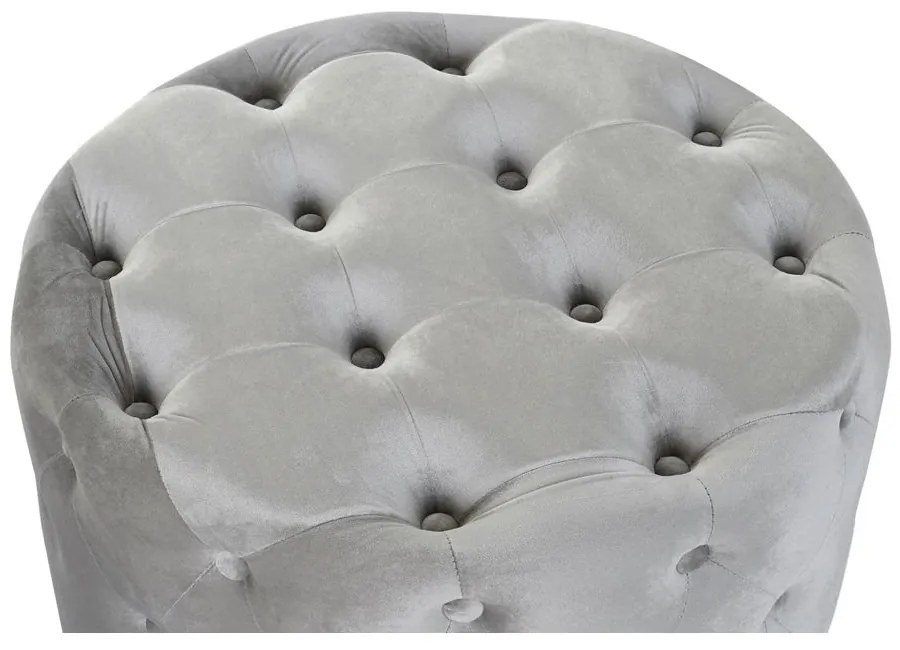 Υποπόδια DKD Home Decor Γκρι Βελούδο Ξύλο MDF (80 x 80 x 43 cm) (58 x 58 x 37 cm) (2 pcs)