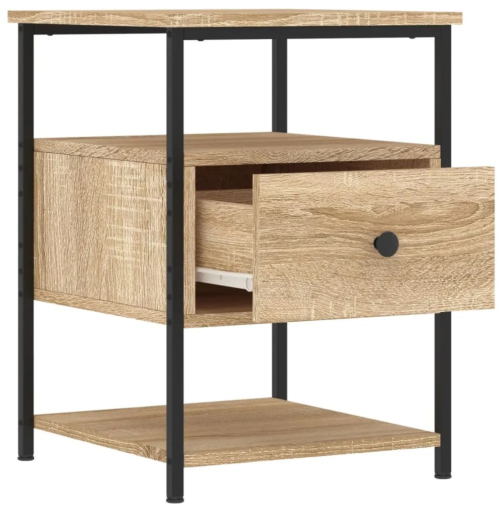 vidaXL Κομοδίνο Sonoma Δρυς 40 x 42 x 56 εκ. από Επεξεργασμένο Ξύλο
