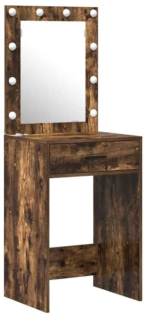 vidaXL Τραπέζι περιποίησης με συρτάρι 2 pcs Καφέ 50 x 41 x 135 εκ