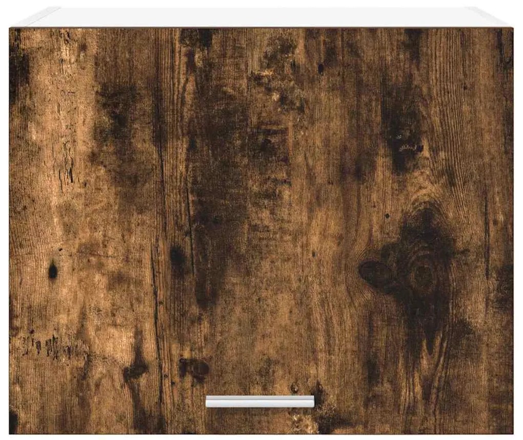 vidaXL Κρεμαστό ντουλάπι Καπνιστός Δρυς και Λευκό 50 x 31 x 40 εκ.