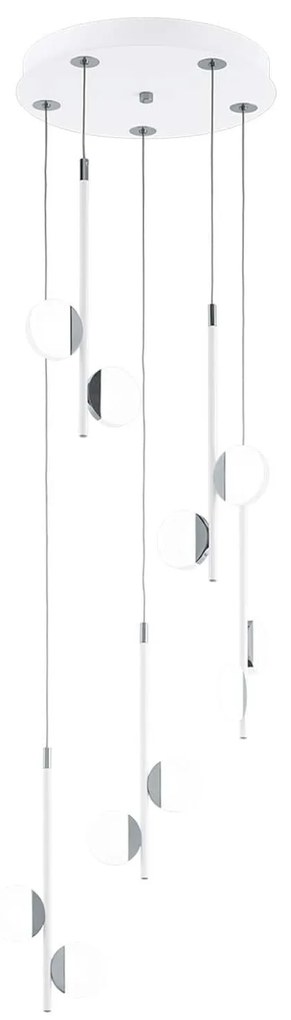 Φωτιστικό Οροφής Led Olindra 96932 White Eglo Aluminium, Polypropylene