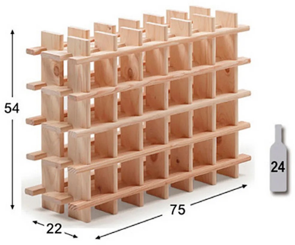 Μπουκαλοθήκη Astigarraga Καφέ Τζίντζερ (75 x 22 x 54 cm)