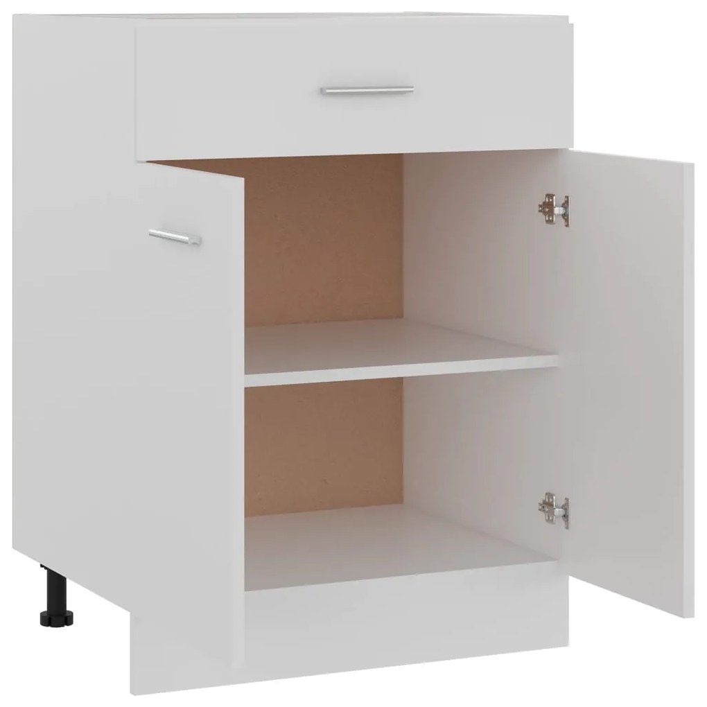 vidaXL Ντουλάπι με Συρτάρια "Lyon" Λευκό 60x46x81,5 εκ. από Τεχνητό Ξύλο