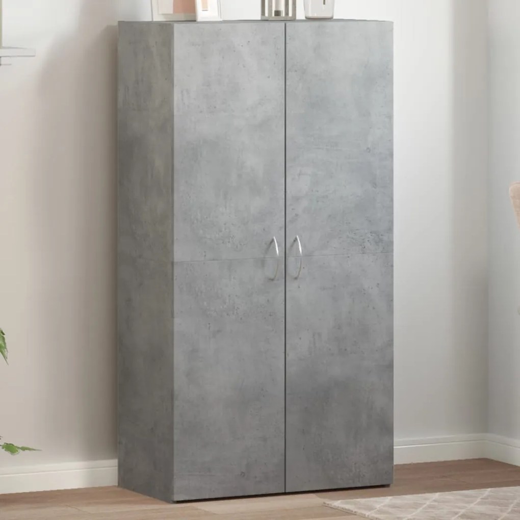 vidaXL Αρχειοθήκη Γκρι Σκυρ. 60x32x115 εκ. Επεξεργασμένο Ξύλο