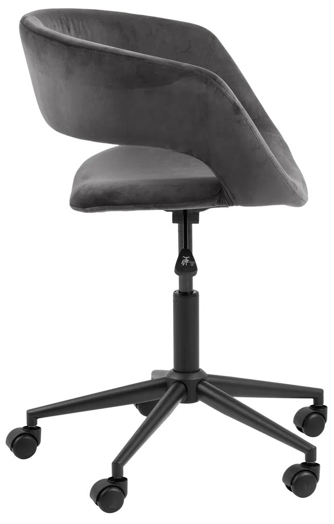 Καρέκλα γραφείου Oakland 342, Γκρι, 87x56x54cm, 8 kg, Με ρόδες, Με μπράτσα, Μηχανισμός καρέκλας: Economic | Epipla1.gr