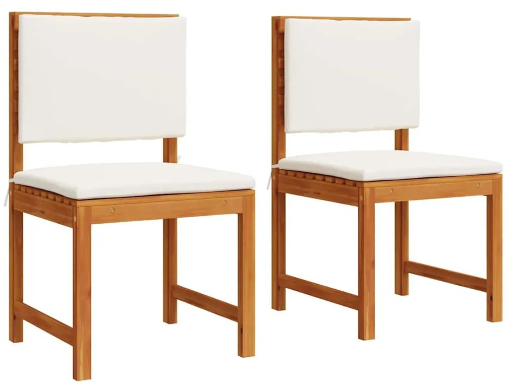 vidaXL Καρέκλα Κήπου Χωρίς Χερούλι 2 pcs Καφέ 50 x 50 x 91 εκ.