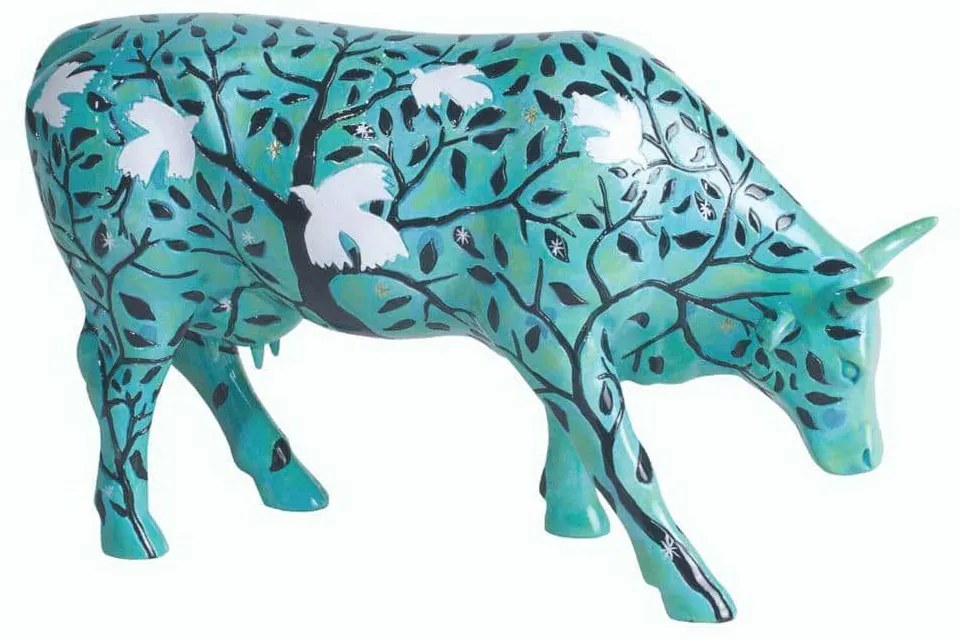 Διακοσμητική Αγελάδα Dream of Birds CP46765 30,5x19,5cm Multi CowParade Polyresin