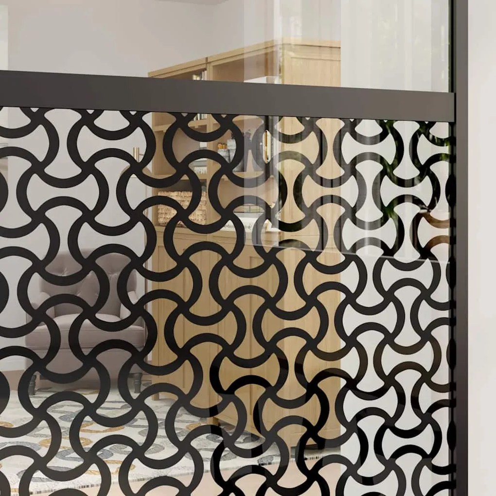 vidaXL Συρόμενη Πόρτα Μαύρο 102.5 x 205 cm