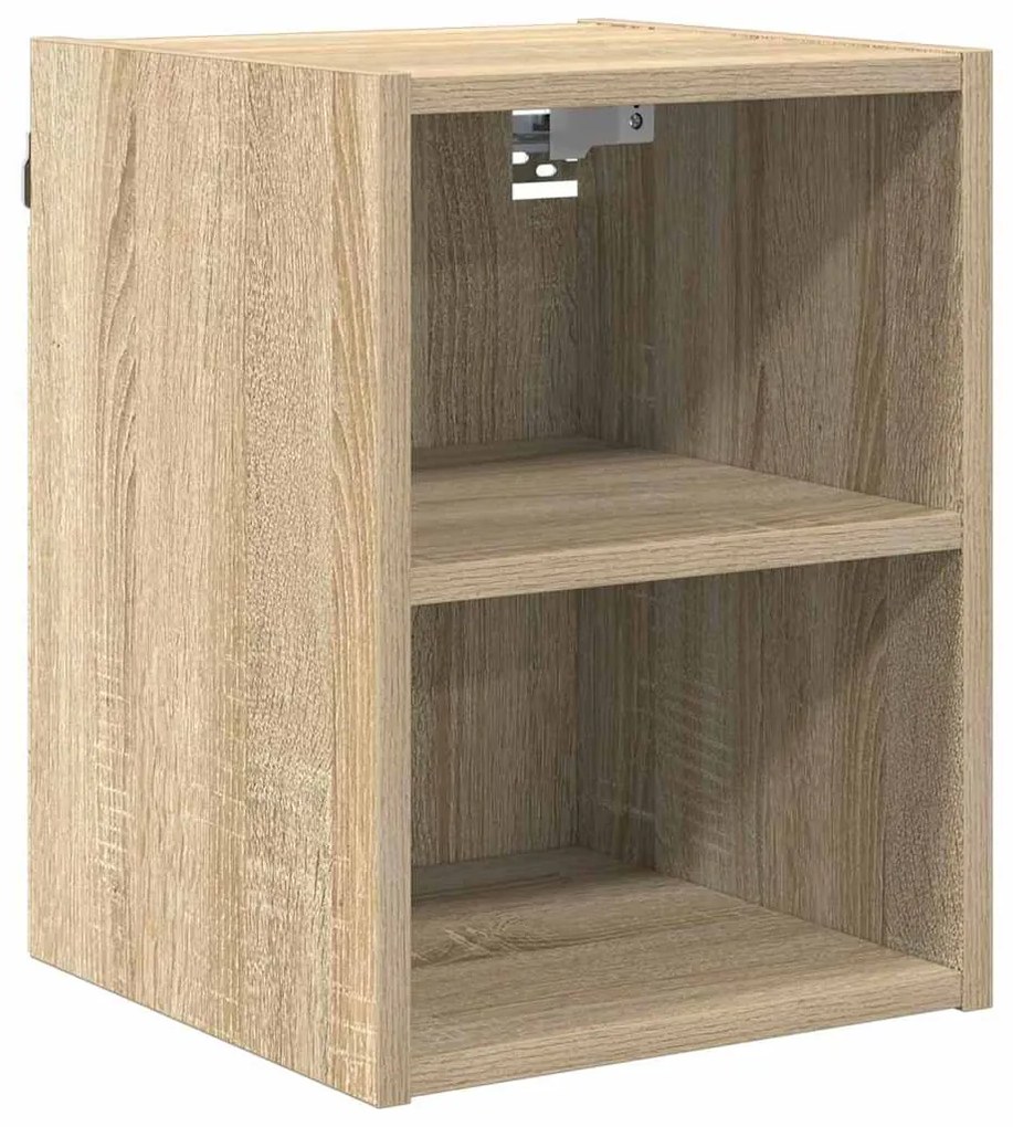 vidaXL Κρεμαστό ντουλάπι με αποθήκευση Δρύς Sonoma 30 x 29,5 x 40 εκ.