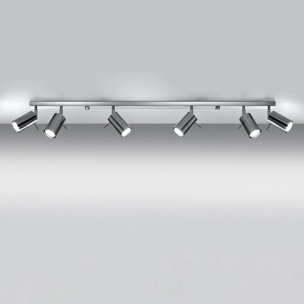 Sollux Φωτιστικό οροφής Ring 6,ατσάλι,6xGU10/40w