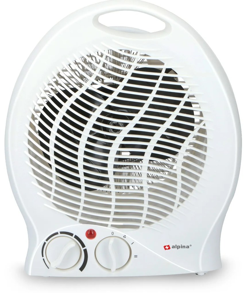 Αερόθερμο Με 2 Επιλογές Θερμοκρασίας Λευκό 2000W 22x13x27cm ALPINA