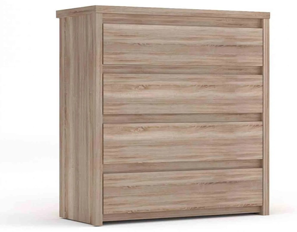 Συρταριέρα Norton Sonoma 87X40X91.5 cm TO-NORT4S Μελαμίνη