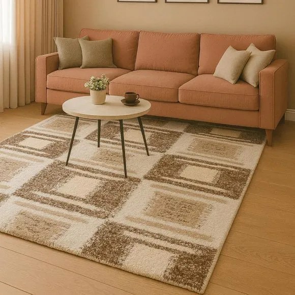 Beauty Home Χαλί Puffy Art 9658 Μπεζ