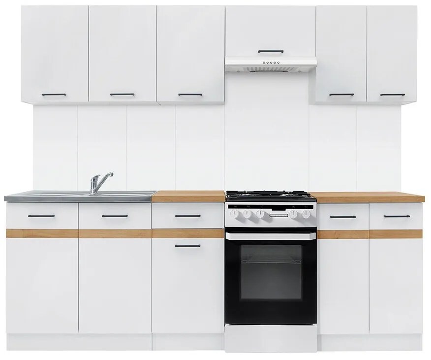 Σετ κουζίνας Econ plus 120, 230x60cm, Πάγκος, Πλαστικοποιημένη μοριοσανίδα