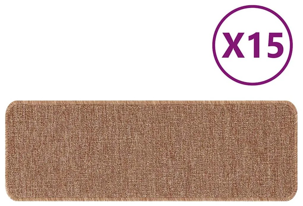 vidaXL Σκαλοπάτια 15 pcs Κίτρινο 60 x 25 cm Πολυπροπυλένιο
