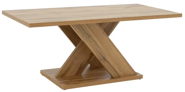 Τραπέζι σαλονιού Solange pakoworld χρώμα sonoma 110x55x47.5εκ 049-000061