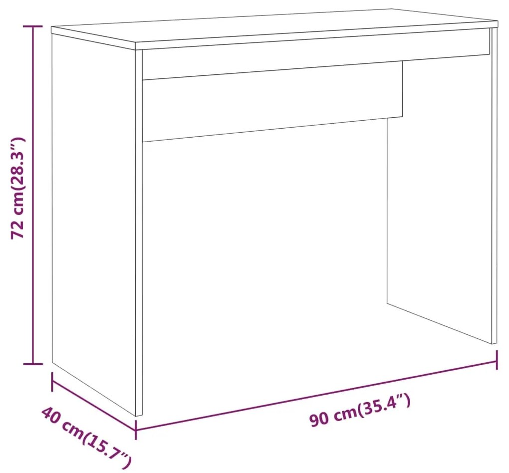 ΓΡΑΦΕΙΟ ΓΚΡΙ SONOMA 90 X 40 X 72 ΕΚ. ΑΠΟ ΕΠΕΞΕΡΓΑΣΜΕΝΟ ΞΥΛΟ 815304