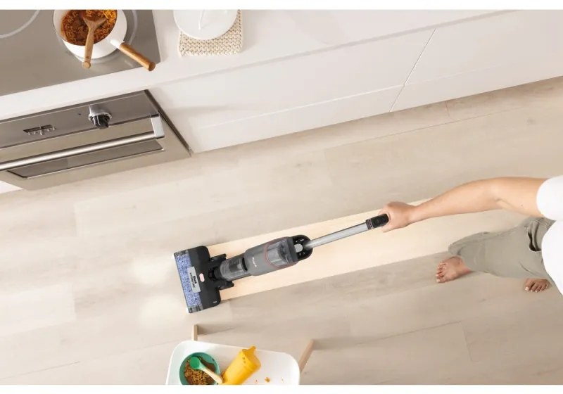 Κάθετη ηλεκτρική σκούπα Shark HydroVac WD210EU, 170W, 0.5 l, 88 m2, Αυτοκαθαρισμός, Αυτονομία 25 λεπτά, Γκρι