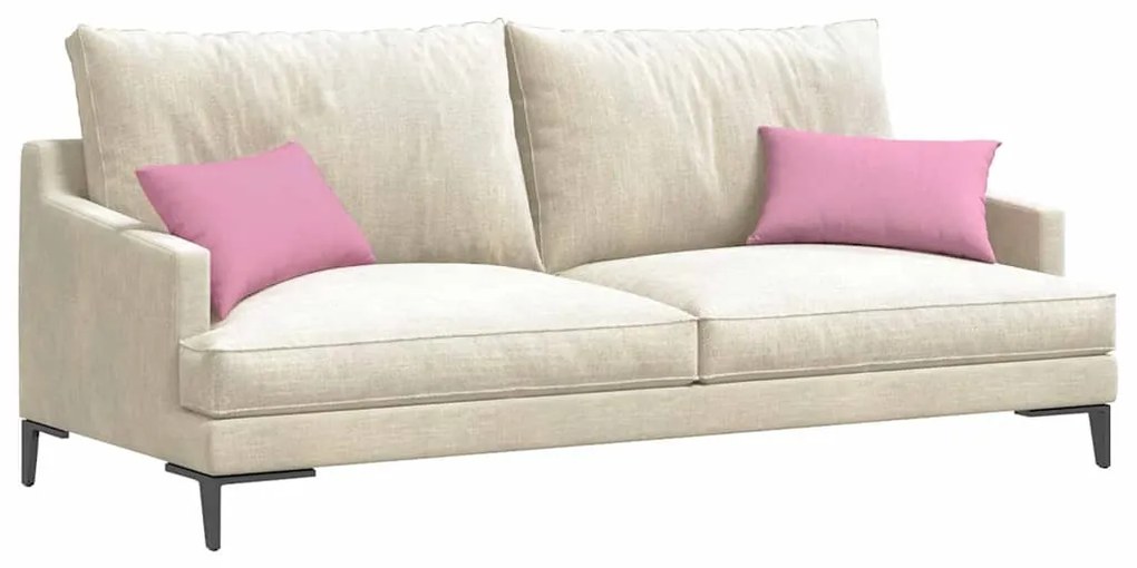 vidaXL Μαξιλάρι Καναπέ 2 pcs Ροζ 50 x 30 cm ύφασμα