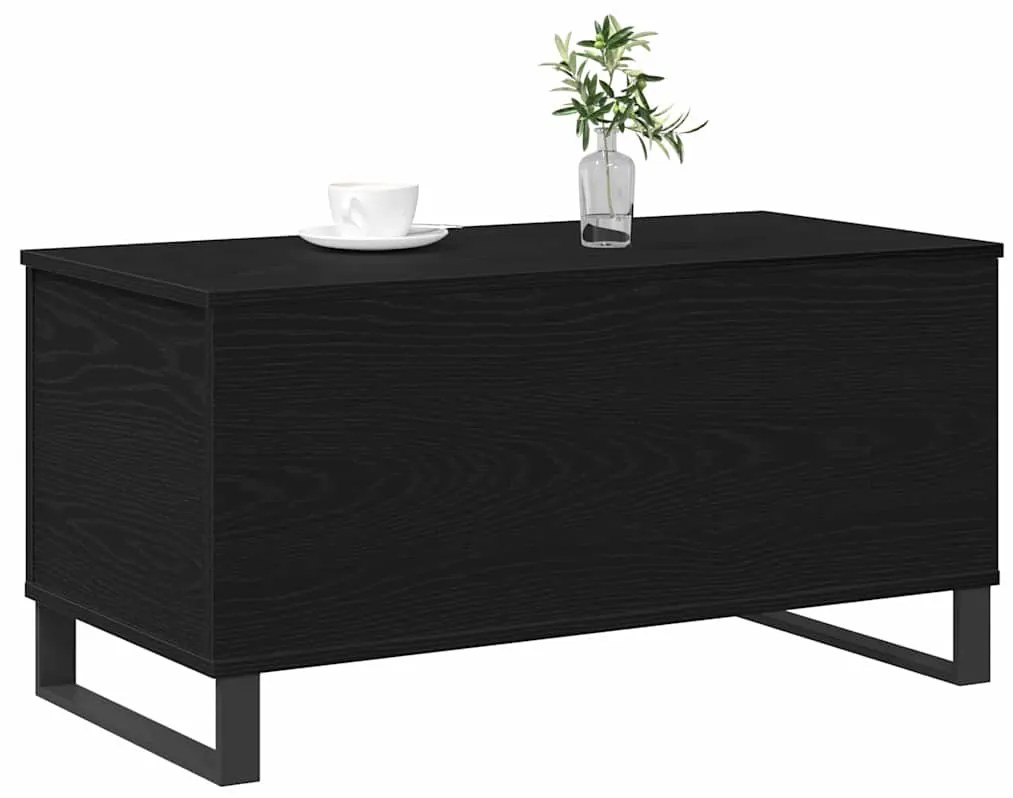 vidaXL Τραπεζάκι Σαλονιού Μαύρη δρυς 90 x 44.5 x 45 εκ.