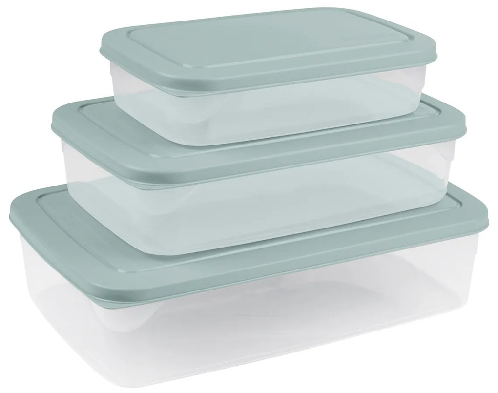 Φαγητοδοχεία (Σετ 3τμχ) L-C Boxes Blue Frost 6PTA103BG