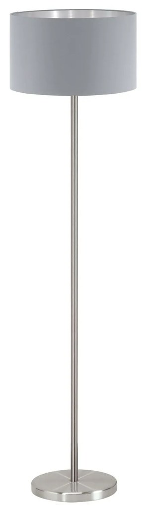 Φωτιστικό Δαπέδου Maserlo 95173 Grey Eglo Steel,Fabric
