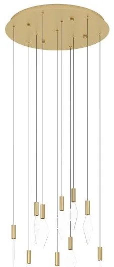 Κρεμαστό Φωτιστικό Οροφής 10xLED 3W Ορείχαλκος Dimmable Mirador 390359 Eglo-390359-Ορείχαλκος 390359