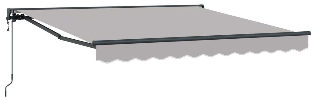 vidaXL Σκηνίτσα Αναδιπλούμενη Ανοιχτό γκρι 350x250 εκ ύφασμα