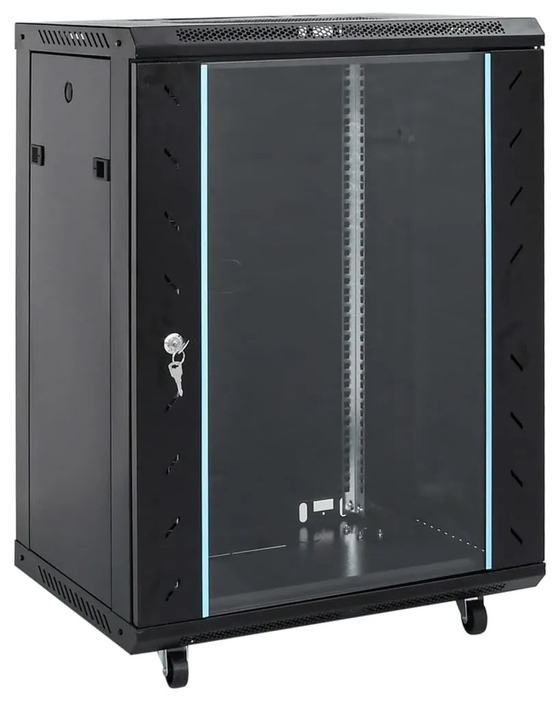 vidaXL Καμπίνα Δικτύου με Περιστ. Πόδια 15U 19" IP20 53x40x80 εκ.