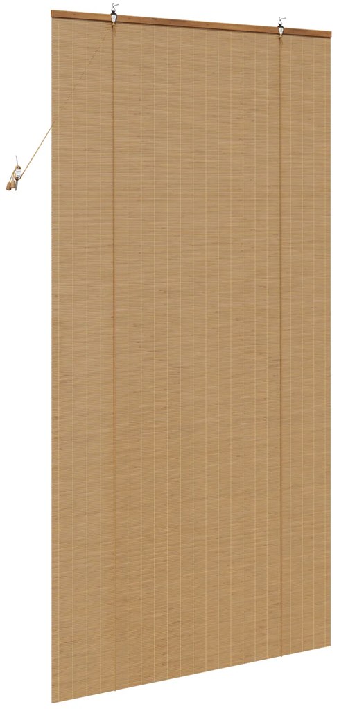 vidaXL Ρολά και Σκίες Παραθύρων Ανοιχτό καφέ 100 x 220 cm Μπαμπού