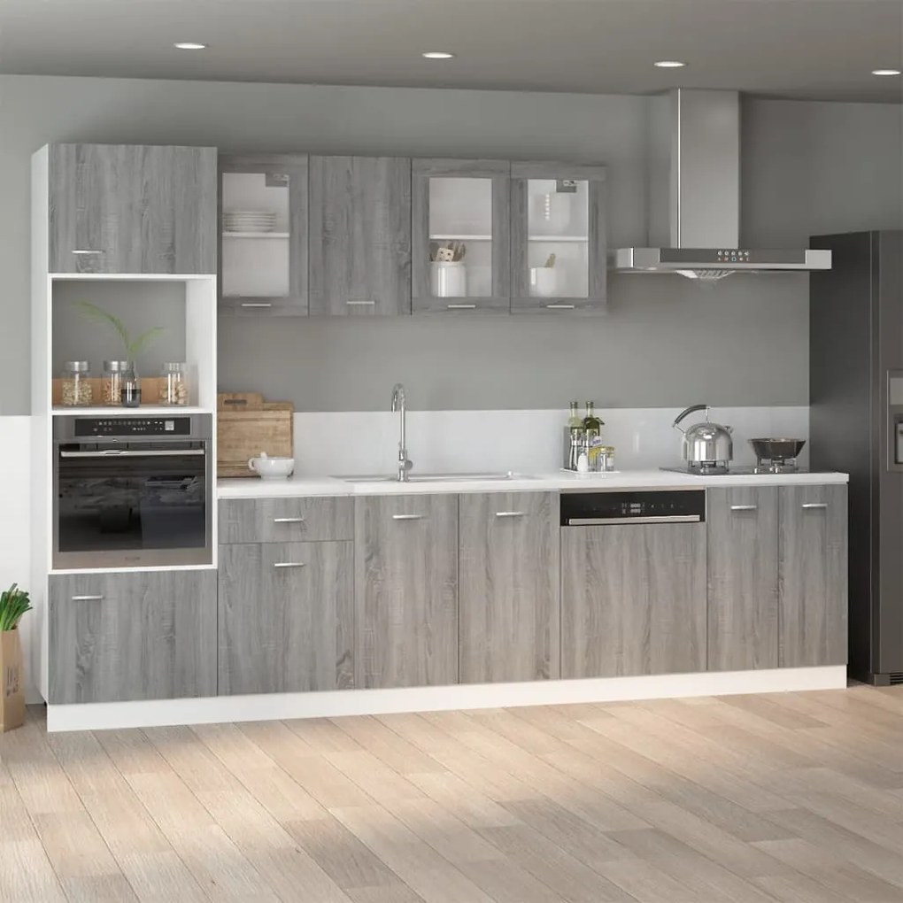 vidaXL Ντουλάπι Lyon Γκρι Sonoma 60 x 46 x 81,5εκ. Επεξεργασμένο Ξύλο