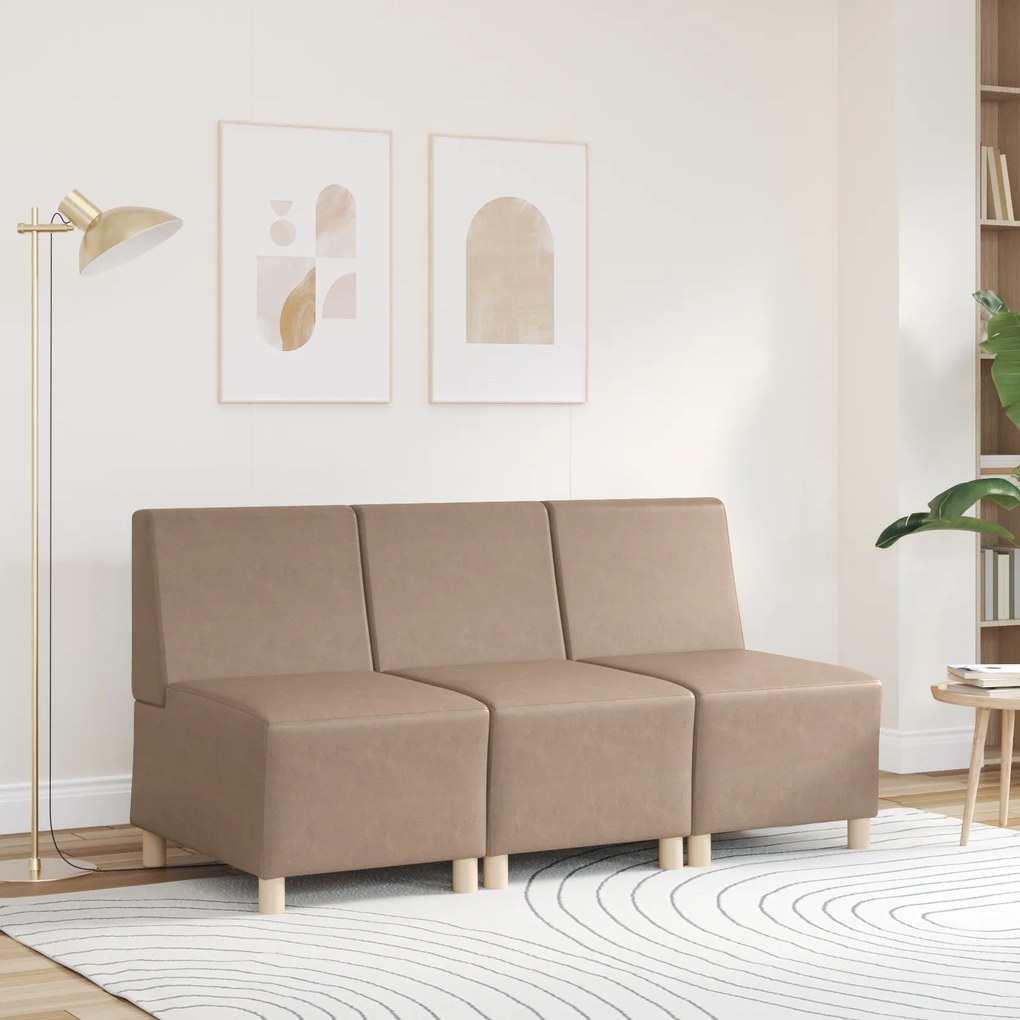 vidaXL Καθίσμα Σαλονιού Καπουτσίνο 55 x 74 x 82 εκ Τεχνητό δέρμα