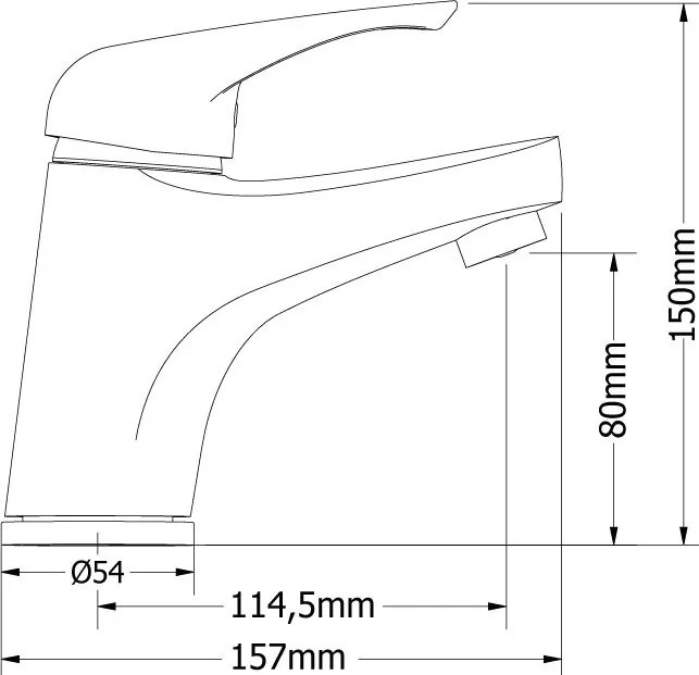 Μπαταρία νιπτήρος Modea Elit