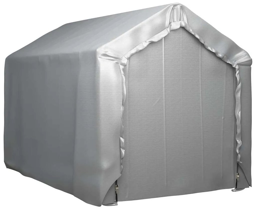 vidaXL Τέντα Αποθήκευσης Γκρι 180 x 300 εκ. Ατσάλινη